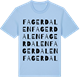Blue Soul t-shirt med Fagerdalen ordlek t-shirt