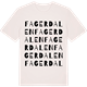 Vintage White t-shirt med Fagerdalen ordlek t-shirt