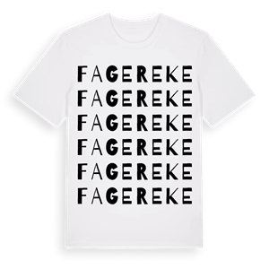 Fagereke ordlek t-shirt – ekologisk bomull t-shirt från Pinshirt