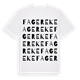 White t-shirt med Fagereke ordlek t-shirt