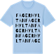 Blue Soul t-shirt med Fagerhyltan ordlek t-shirt