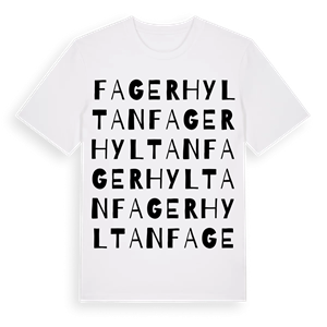 Fagerhyltan ordlek t-shirt – ekologisk bomull t-shirt från Pinshirt
