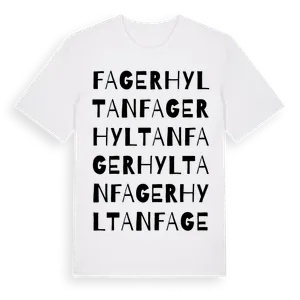 Fagerhyltan ordlek t-shirt – ekologisk bomull t-shirt från Pinshirt