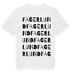 Fagerlund ordlek t-shirt – ekologisk bomull t-shirt från Pinshirt