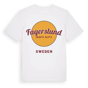 Fagerslund cirkel t-shirt – ekologisk bomull t-shirt från Pinshirt