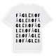 White t-shirt med Fåglebo ordlek t-shirt