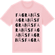 Pink Cotton t-shirt med Fagranäs ordlek t-shirt