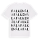 Falkemåla ordlek t-shirt
