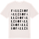 Vintage White t-shirt med Fallebo ordlek t-shirt