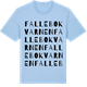 Blue Soul t-shirt med Fallebokvarnen ordlek t-shirt