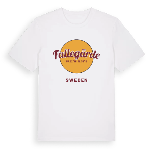 Fallegärde cirkel t-shirt – ekologisk bomull t-shirt från Pinshirt