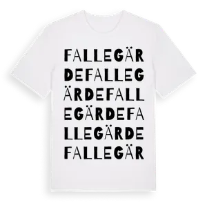 Fallegärde ordlek t-shirt – ekologisk bomull t-shirt från Pinshirt