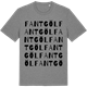 Mid Heather Gray t-shirt med Fantgöl ordlek t-shirt