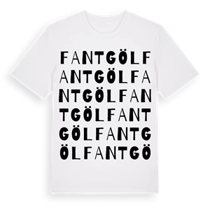 Fantgöl ordlek t-shirt – ekologisk bomull t-shirt från Pinshirt