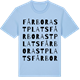 Blue Soul t-shirt med Fårbo Rastplats ordlek t-shirt