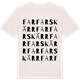 Vintage White t-shirt med Farfars kärr ordlek t-shirt