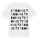 White t-shirt med Färghult ordlek t-shirt