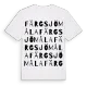 Färgsjömåla ordlek t-shirt