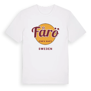 Fårö cirkel t-shirt – ekologisk bomull t-shirt från Pinshirt
