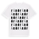 White t-shirt med Fårö ordlek t-shirt