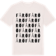 Vintage White t-shirt med Fårö ordlek t-shirt