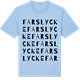 Blue Soul t-shirt med Farslycke ordlek t-shirt