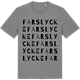 Mid Heather Gray t-shirt med Farslycke ordlek t-shirt