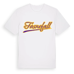 Fasnefall baseball t-shirt – ekologisk bomull t-shirt från Pinshirt