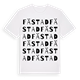 White t-shirt med Fästad ordlek t-shirt