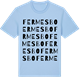 Blue Soul t-shirt med Fermesbo ordlek t-shirt