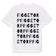 White t-shirt med Figgetorp ordlek t-shirt