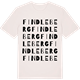 Vintage White t-shirt med Findleberg ordlek t-shirt