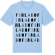 Blue Soul t-shirt med Finlabo ordlek t-shirt