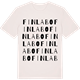 Vintage White t-shirt med Finlabo ordlek t-shirt