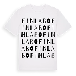Finlabo ordlek t-shirt – ekologisk bomull t-shirt från Pinshirt