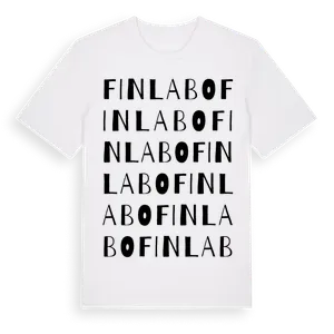 Finlabo ordlek t-shirt – ekologisk bomull t-shirt från Pinshirt