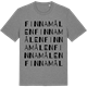 Mid Heather Gray t-shirt med Finnamålen ordlek t-shirt