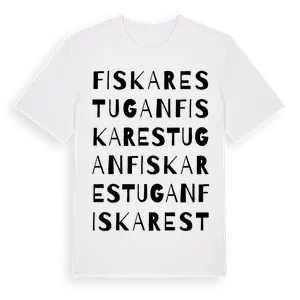 Fiskarestugan ordlek t-shirt – ekologisk bomull t-shirt från Pinshirt