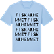 Blue Soul t-shirt med Fiskarhemmet ordlek t-shirt