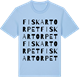 Blue Soul t-shirt med Fiskartorpet ordlek t-shirt