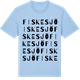 Blue Soul t-shirt med Fiskesjö ordlek t-shirt