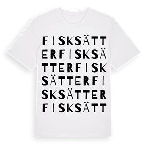 Fisksätter ordlek t-shirt – ekologisk bomull t-shirt från Pinshirt