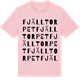 Pink Cotton t-shirt med Fjälltorpet ordlek t-shirt