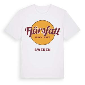 Fjärsfall cirkel t-shirt – ekologisk bomull t-shirt från Pinshirt