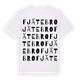 White t-shirt med Fjätebro ordlek t-shirt