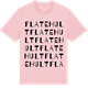 Pink Cotton t-shirt med Flatehult ordlek t-shirt