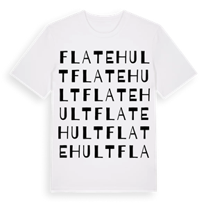 Flatehult ordlek t-shirt – ekologisk bomull t-shirt från Pinshirt