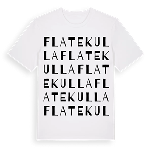 Flatekulla ordlek t-shirt – ekologisk bomull t-shirt från Pinshirt