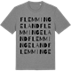 Mid Heather Gray t-shirt med Flemmingeland ordlek t-shirt