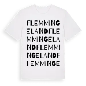 Flemmingeland ordlek t-shirt – ekologisk bomull t-shirt från Pinshirt